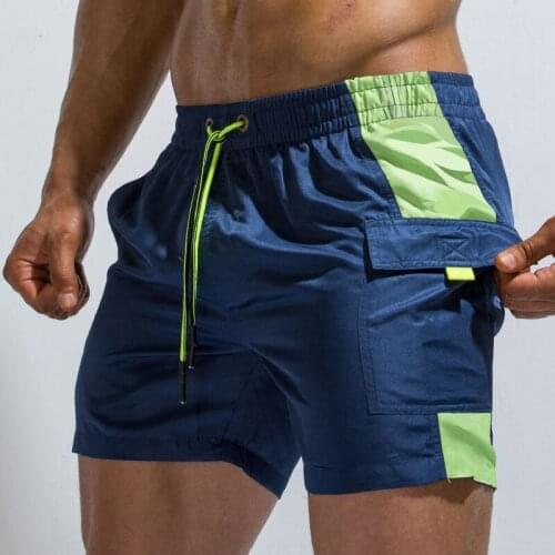 Summer Men Swimwear Swim Shorts Trunks Beach Board Shorts Swimming Swimsuits Men Running Sports Surfing short With Pocket