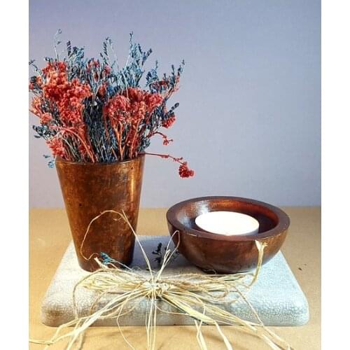 AYS Design Decorative Concrete candle Holder Set 2'li candle and candlestick свеча и подсвечник vela y candelero