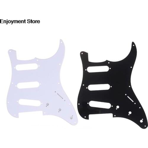 Pickguard Guitar Pickguard 3 Ply Electric Guitar Pickguard Scratch Plate For Strat Black Instruments & Gear