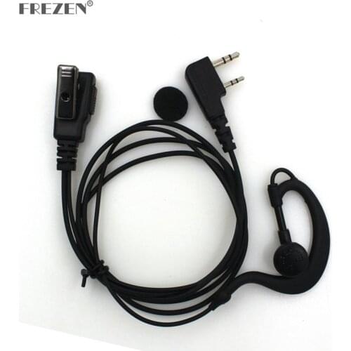 Earpiece PTT G Type Earhook for Baofeng UV-5R UV-82 BF-888S Kenwood TK-3207 TK-3107 TK-2207 TK-2107 TK-378G Walkie Talkie