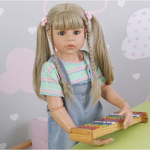 NPK 98CM Huge doll Masterpiece baby reborn toddler girl doll like real baby 3-4 years old real ball jointed doll model gift