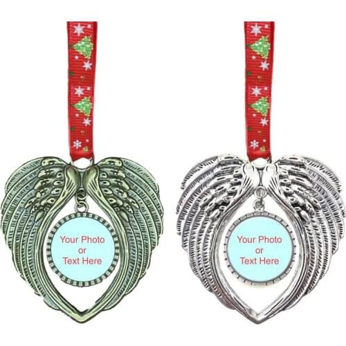 Excellent Photo Frame Pendant Decoration Christmas Tree Hanging Angel Wing Pendant Prisms Rainbow Suncatcher Prism #W0