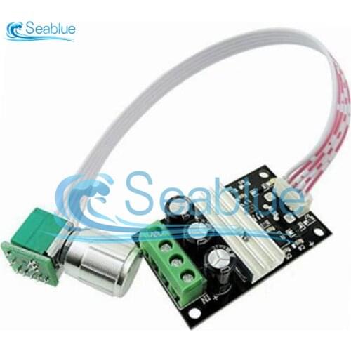 DC 6V 12V 24V 28V 80W 3A PWM Motor Speed Controller Adjustable Variable Speed Control With Extend Potentiometer On/Off Switch