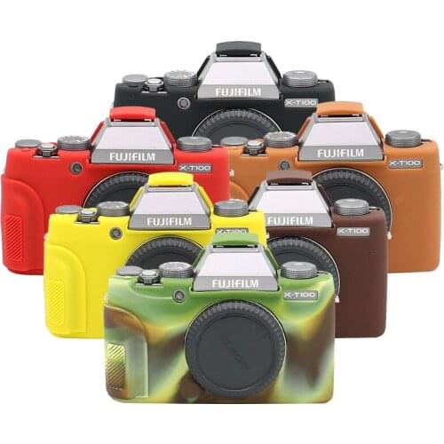 Silicone Armor Skin Case Camera Body Cover Protector Video Lens Bag For Fuji Fujifilm X-T100 XT100