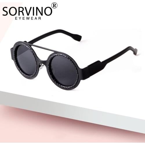 2021 Vintage Retro Round Sunglasses Women Men Luxury Brand Sun Glasses Fashion Metal Wide Legs Frame Eyeglasses Male UV400 Lady