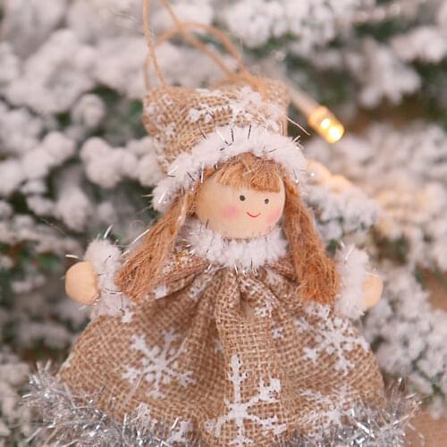 2021 New Year Christmas Cute Angel Dolls Santa Claus Christmas Tree Ornaments Noel Christmas Decoration for Home Xmas Kids Gift