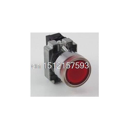 1 N/O XB2BW34B1C Momentary Red Flush Pushbutton With 24VDC Pilot Light Lamp