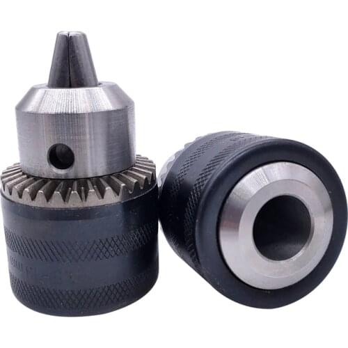 1pcs Thread Drill Chuck 1.5-13mm B16 3/8 Conversion Drill Chuck 1/2 M12x1.25 Wrench Into Electric Drill Keyless 3 Jaw Chuck