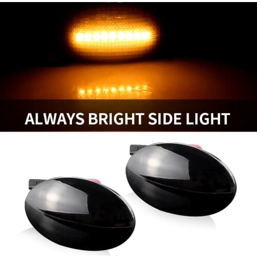 2PCS LED Fender Light Side Marker Lamp Turn Signal For Ford Fiesta III IV MK3 MK4 19902000 2001 KA Mondeo I Transit Tourneo