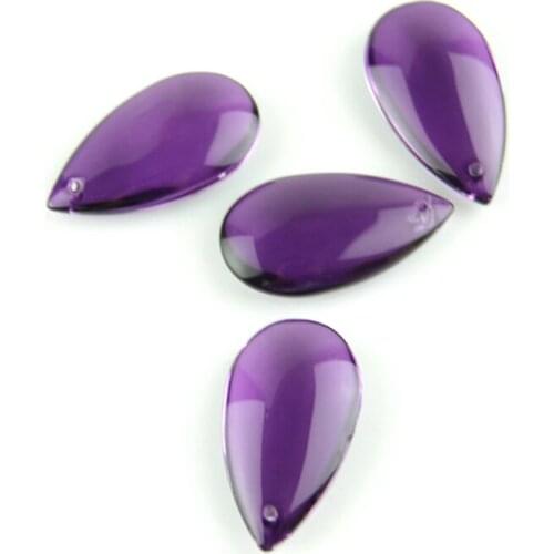 38mm/50mm Dark Purple Water Drop Prisms For Lighting Crystal Chandelier Suncatcher Ornament Lighting Lamp Hanging Decoration