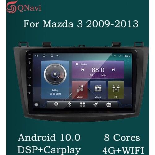 QNavi Android 10.0 Car Radio For Mazda 3 2009-2013 Multimedia Video Player Universal Auto Stereo 9" Blu-ray IPS Touchscreen USB