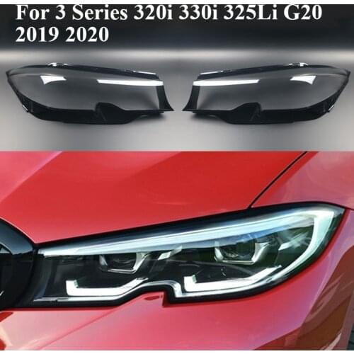 Car Headlight Lens Cover Transparent Head Light Lamp Shell for-BMW 3 Series 320I 330I 325Li G20 2019 2020