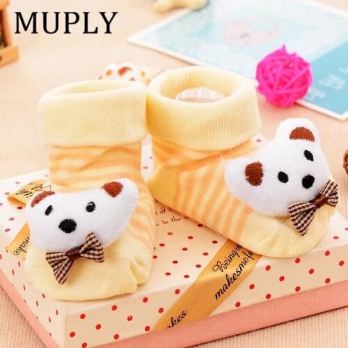 Baby socks Rubber Anti Slip Floor Cartoon Kids Toddlers Autumn Spring Fashion Animal newborn Cute 0-24 Month