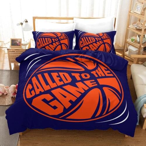 3D Basketball Game Sport Bedding Set Quilt Duvet Cover Pillowcases Bed Linens Set Twin Full Queen King Single Double Size 2-3PCS