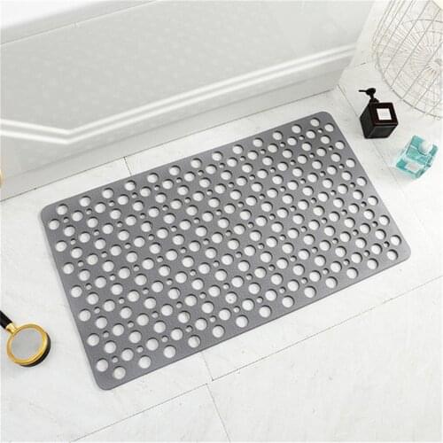 Shower Bath Mat,Bathroom Environmental Protection Tasteless TPE Bathroom Mat Toilet Household Bathroom Hollow Hydrophobic Mat