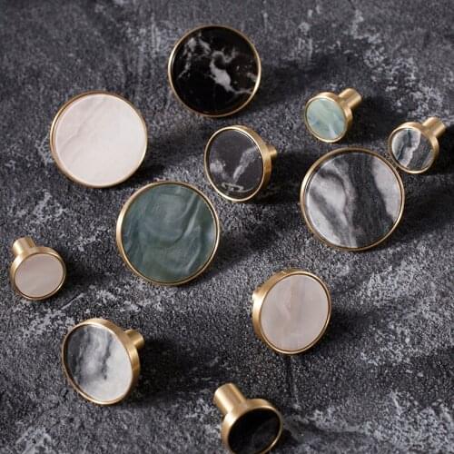 Marblee Pattern Brass Knob Dresser Drawer Knobs Pulls Handles / Cupboard Knobs Furniture Cabinet Handle Pull Hardware