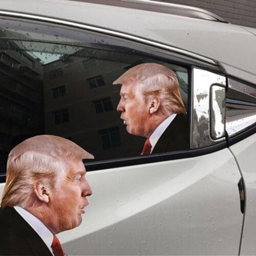 For Car Exterior Window Sticker Trump Sticker Passenger Side window Creative Decals Auto Decoration 25*32cm Accessories