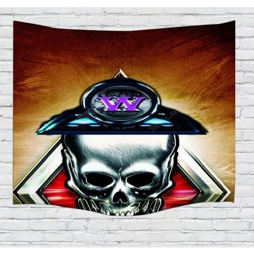 Hot Sale Mandala Tapestry Geometry Skull Pattern Wall Hanging Tapestries Boho Bedspread Tapis Yoga background cloth Customiz