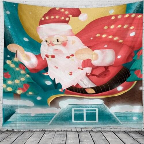 3D Printing Tapestry Wall Hanging Bed Spread Beach Towel Table Cloth Yoga Mat MERRY CHRISTMAS 250x180 Large Size New Year 2021