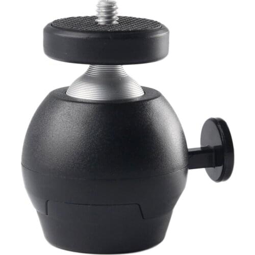 Black Ball Head Ballhead Tabletop Stand Aluminum Alloy Rotate For Cellphone DSLR Camera Photography Accessories