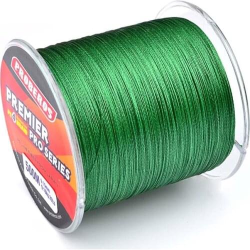 PE Fishing Line 500M 4 Strands Multifilament Braided Wire 6-100 LB Carp Fishing Line Fly Fishing Accessories for Fishing Rod L10
