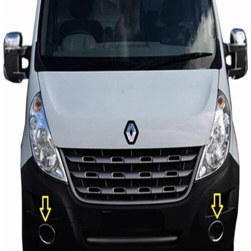 Auto Part ABS Chrome Exterior Headlight Eyebrow Cover Trims Front Light Lamp Frames Stripes for Renault Master 2010-2020