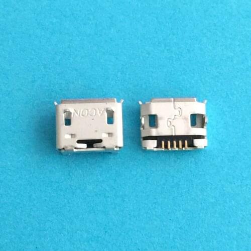 10pcs Mini Micro USB Connector 5pin Flat mouth with curling side For Mobile Phone USB jack