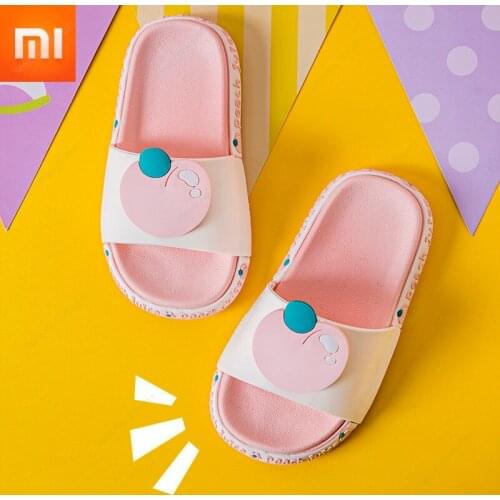 Xiaomi Toddler Kids Baby Boys Girls Cartoon Fruit Non-Slip Slippers Shoes Summer Flip Flops Soft Bottom House Indoor Slippers