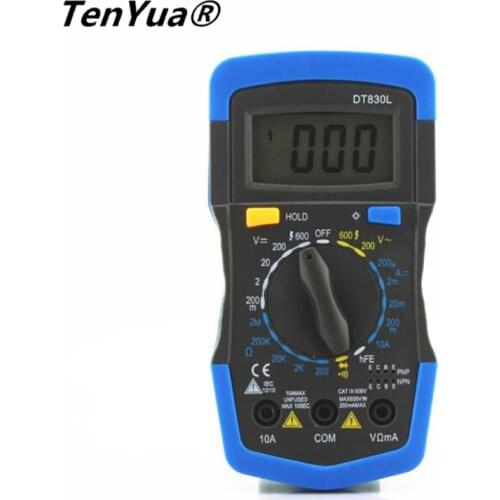 TenYua LCD Digital Multimeter Voltmeter Ammeter Ohmmeter AC/DC Volt LCD Tester Meter Widely used in electronic circuit