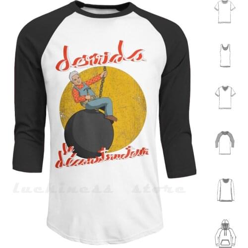 Derrida Le Déconstructeur Hoodies Long Sleeve Derrida Jacques Derrida Philosophy Literature Academic