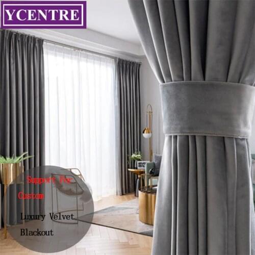 YCENTRE Velvet Curtains For Windows