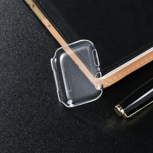 PC Hard Clear Protective Case Shell Frame For iwatch Apple Watch Series 2/3/4/5 38mm 42mm 40mm 44mm Screen Protector Glass Cover