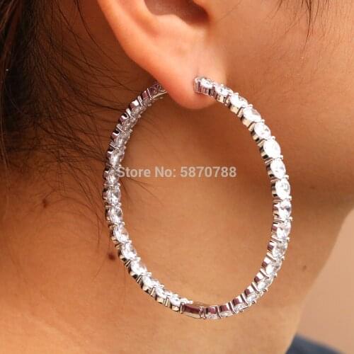58.5mm Big Hoop Earrings Bulk Sets For Women 2020 Gold Earrings Trendy Fashion Jewelry