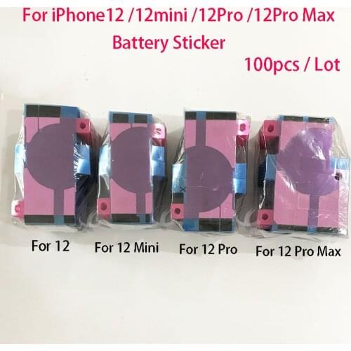 100Pcs / Lot Original New Battery Sticker For iPhone 12 Pro Mini Max 12Pro 12Mini Adhesive