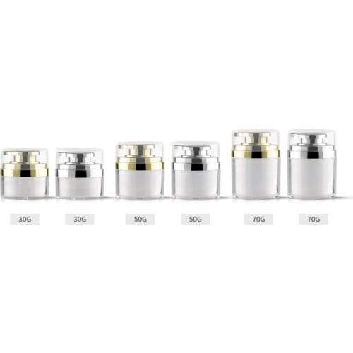 30G/50G/70G 12 Pcs High-grade Acrylic Airless Vacuum Pump Lotion Bottle Used For Lotion/Emulsion/Foundation Cosmetic Container