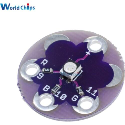 5Pcs For Arduino LilyPad Tri-Color LED RGB Module For LilyPad LED Module Tri-color Module Diy Kit
