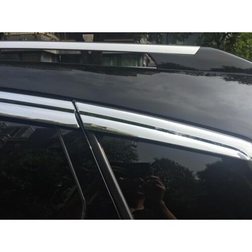 ABS Chrome plastic Window Visor Vent Shades Sun Rain Guard car accessories for Cadillac SRX 2010 2011 2012 2013-2015 car styling