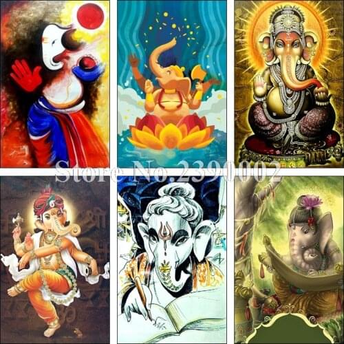 DIY 5D Diamond Mosaic Painting Elephant Full Posters Drawing Diamond Embroidery Cross Stitch Animal Series Needlework Home Decor