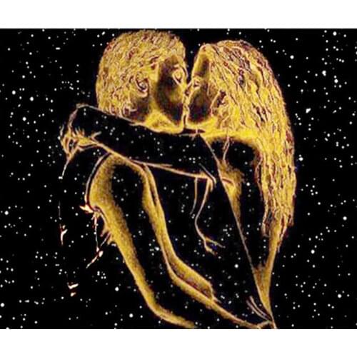 5D Diy Diamond Embroidery love Scenery Kiss Cross Stitch Full Square Round Diamond painting rhinestones Christmas gift