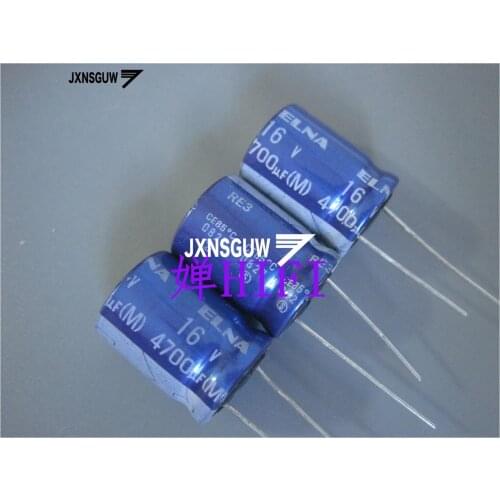 20PCS ELNA RE3 16V4700UF 16X20MM blue robe audio Aluminum electrolytic capacitors 4700uF/16V 85 degrees 4700UF 16V