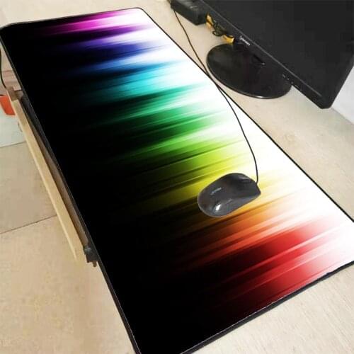 XGZ Colorful Lines Large Mouse Pad Gamer Locking Edge Mouse Mat Computer Gaming Keyboard Mousepad Desk Mat Game for CSGO DOTA