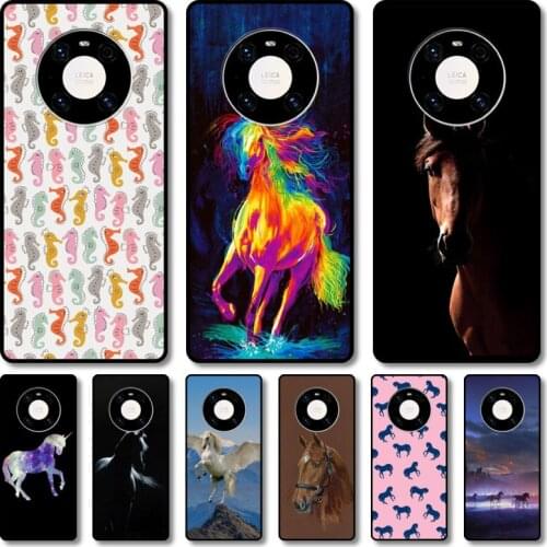 Cool horse Phone Case For Huawei mate 40 30 10 20 40 8 9 Lite Z Pro RS black cell shell