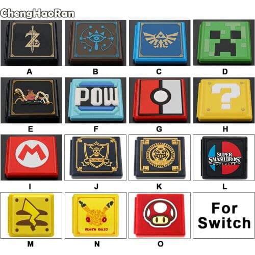 ChengHaoRan 12 in 1 For Switch NS Shockproof Game Cards Case Hard Shell Box for Nintendo Switch Games Storage Accessories
