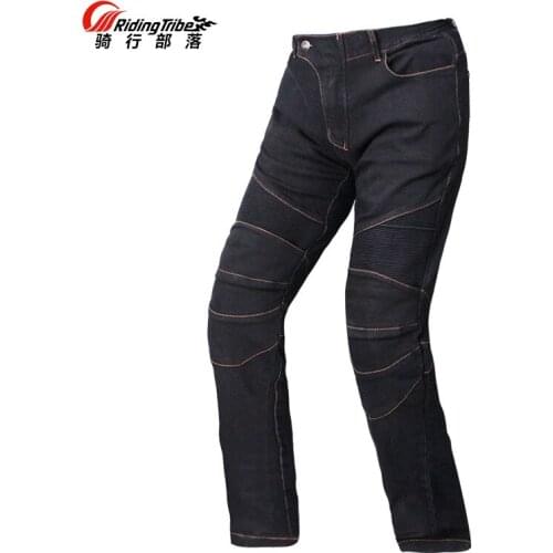 Motorcycle Pants Riding Jeans with Kneepads Hip Pads Wearable Elastic Trousers for Riding Racing Travel Casual Riding Tribe