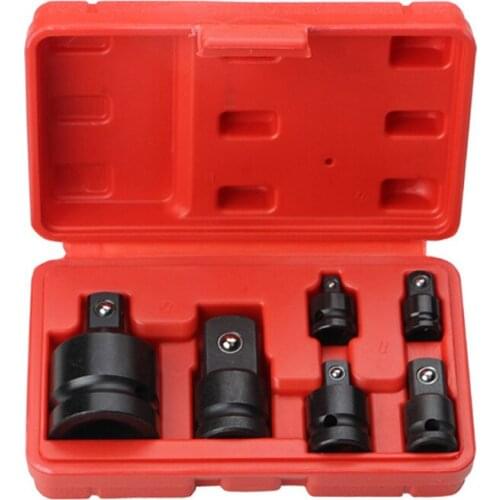 Hot 6Pcs Mini Socket Wrench Hand Tool Set 1/4 1/2 3/8 3/4 Ratchet Breaker Drive Spanner Set Pneumatic Sleeve Adapter Wrench