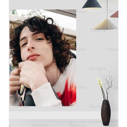 New Finn Wolfhard Poster Wall For Living Room Art Poster Decoration Canvas Fabric Bright No Frame Morden Print Wall 0422