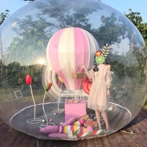 3M/4M/5M Outdoor Huge Inflatable Toys Bubble Tent Large DIY House Home Backyard Camping Cabin Lodge Air Bubble Transparent Tent