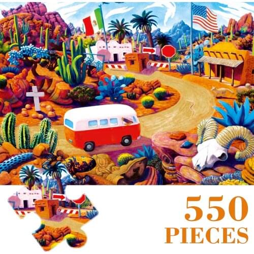 MaxRenard Jigsaw Puzzles 550 Pieces for Adults 61*46cm Paper Assembling Landscape Painting Puzzles for Kids Educational Toys