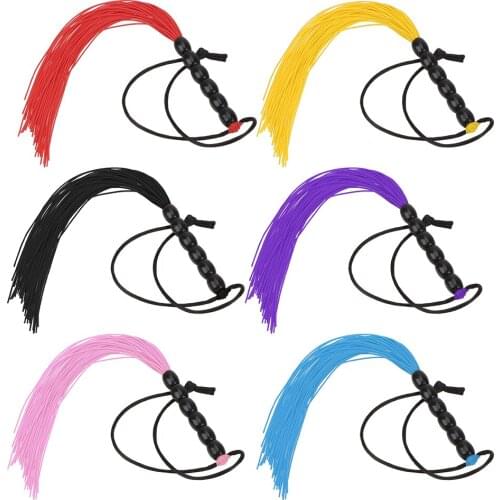 VATINE Spanking Whip Flirt Tiny Silicone Tassel Flog Tool Slap Body Strap Slave Game Fetish Adult SM Sex Toy for Women Couple