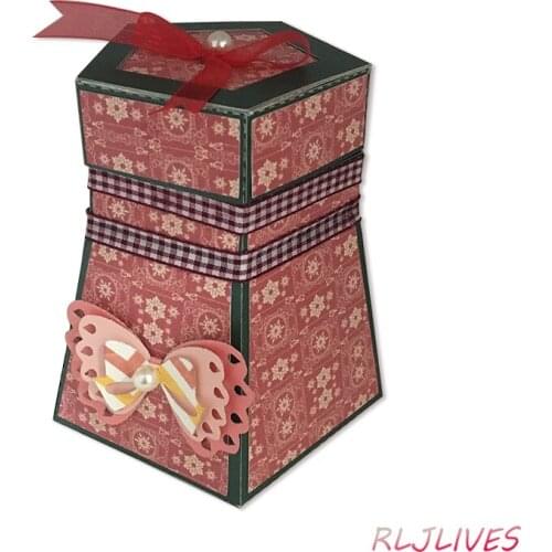 Gift Box Metal Cutting Dies Stencils for Scrapbooking Stamp/photo album Decorative Embossing DIY Paper Cards